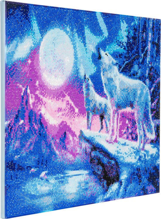 Diamond Painting Wolves & Northern Lights 40 x 50 Full