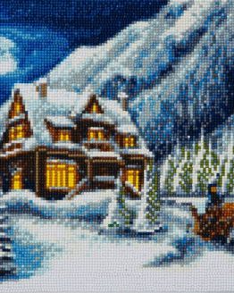 Diamond Painting Christmas House Kerstmis 30 x 30 Full