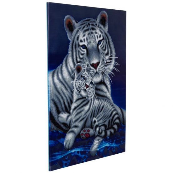 Diamond Painting Crystal Art Kit Loving Embrace Tiger Tijger 65 x 90 Partial