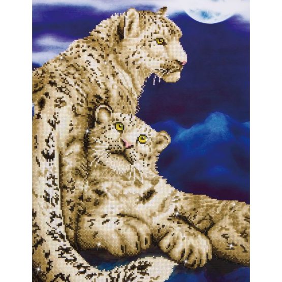 Diamond Painting Dotz painting Snow Leopards 52 x 77 Full