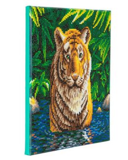 Diamond Painting Tiger Pool Tijger 30 x 30 Full