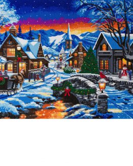 Diamond Painting Tinsel Town Kerstmis 90 x 65 Partial