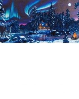 Diamond Painting Winter Panorama 90 x 40 Partial