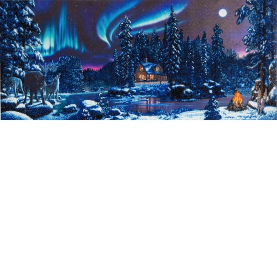 Diamond Painting Winter Panorama 90 x 40 Partial