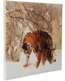 Diamond Painting Winter Tigers 50 x 40 Full 0