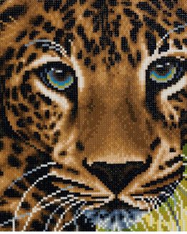 Diamond Painting Leopard Luipaard 30 x 30 full 0