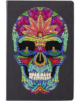 Diamond Painting Skull Doodskop 17-5 x 26 Crystal Art Notitieboek