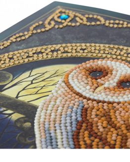 Diamond Painting Spell Keeper Owl 21 x 29 kaart Crystal Art Card