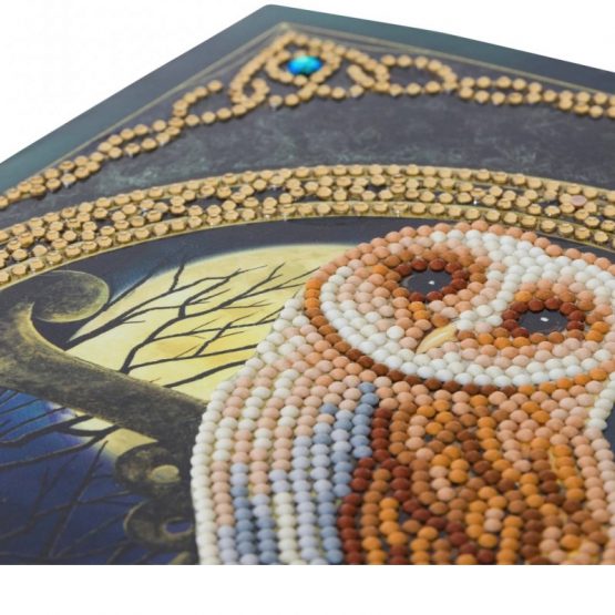 Diamond Painting Spell Keeper Owl 21 x 29 kaart Crystal Art Card