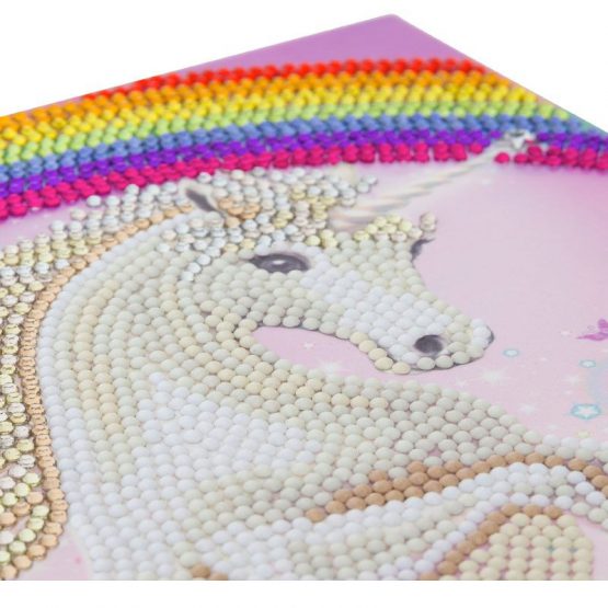 Diamond Painting Unicorn Rainbow 21 x 29 kaart Crystal Art Card 3