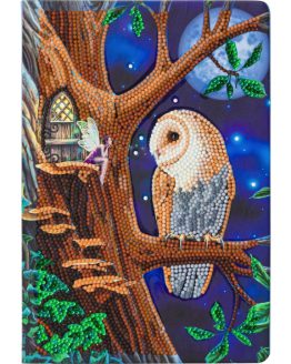 Diamond Painting Fairy Tale Owl 18 x 26 Crystal Art Notitieboek