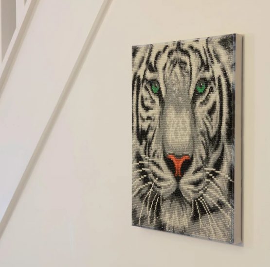 Diamond Painting White Tiger Witte Tijger 30 x 30 Full