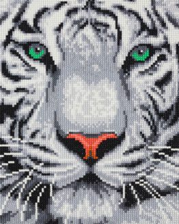 Diamond Painting White Tiger Witte Tijger 30 x 30 Full