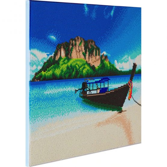 Diamond Painting Beach Boat 50 x 40 Full Painting 1