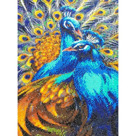 Diamond Painting Blue Rapsody Peacocks 40 x 50 Full 1