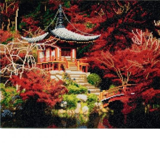 Diamond Painting Japanese Temple Tempel 50 x 40 Full Painting 1