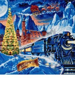 Diamond Painting Polar Express Trein 50 x 40 Full Painting 1