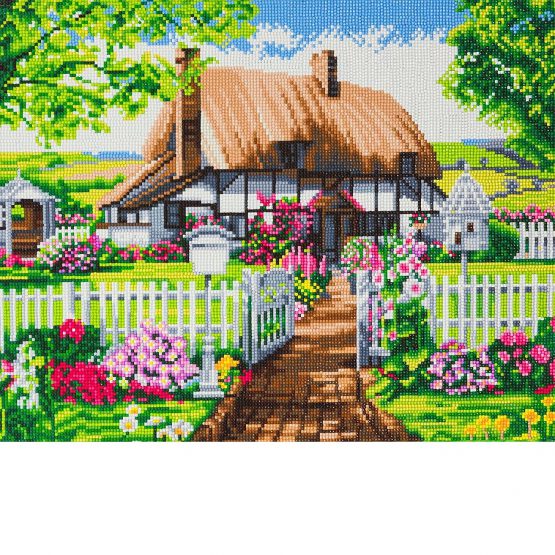 Diamond Painting Rose Cottage 50 x 40 Full Painting 1