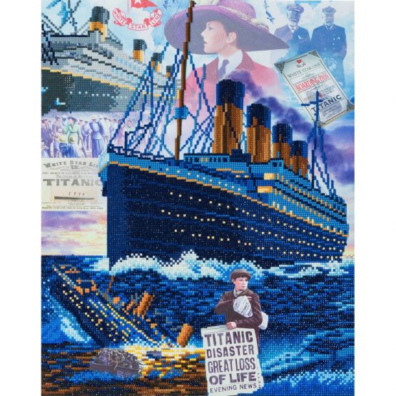 Diamond Painting Titanic Sunken Dreams 40 x 50 partial 1