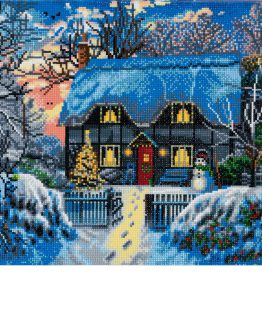 Diamond Painting Yuletide Cottage 50 x 40 Full Painting 1