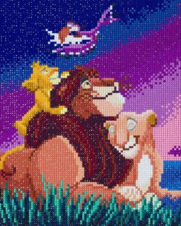 CAK-DNY701 The Lion King Crystal Art 30 x 30 001