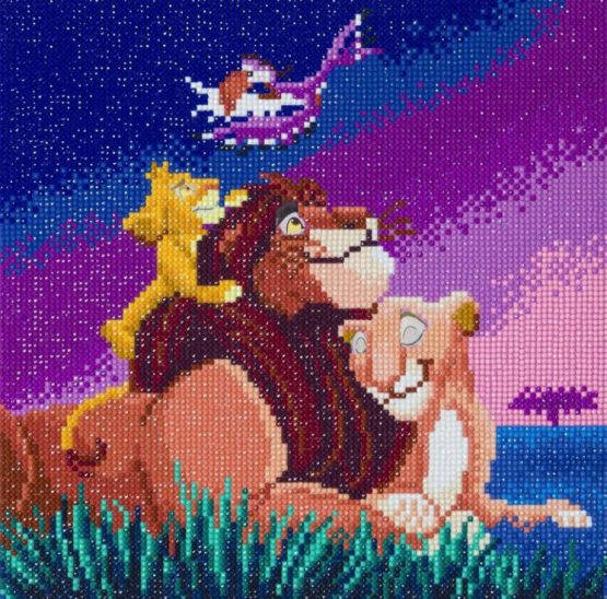 CAK-DNY701 The Lion King Crystal Art 30 x 30 001