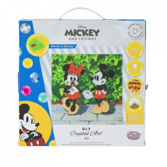 CAK-DNY703M Minnie and Mickey Disney Crystal Art 30 x 30 001