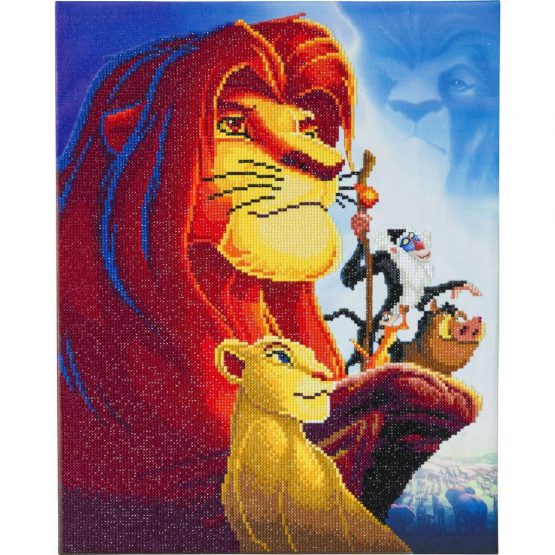 CAK-DNY704L The Lion King Medley Crystal Art 40 x 50 001