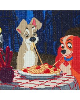 CAK-DNY706L The Lady and the Tramp Crystal Art 50 x 40 001