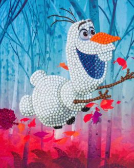 CCK-DNY801 3D Crystal Art Card Floating Olaf 18 x 18 004