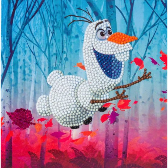 CCK-DNY801 3D Crystal Art Card Floating Olaf 18 x 18 004