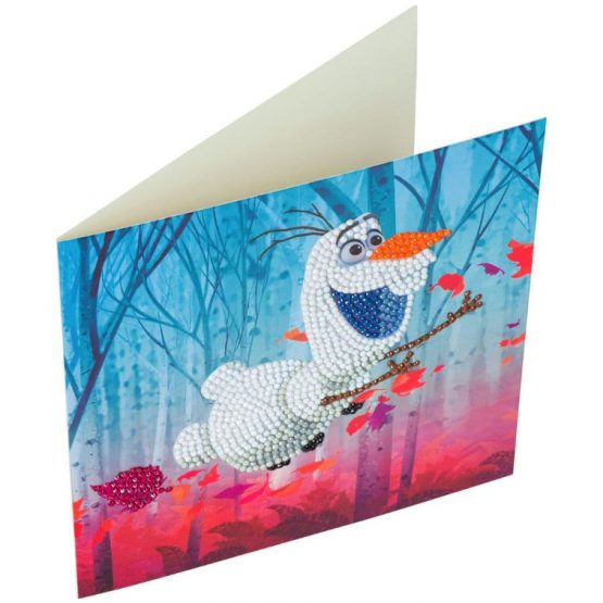 CCK-DNY801 3D Crystal Art Card Floating Olaf 18 x 18 004