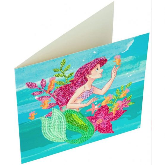 CCK-DNY803 3D Crystal Art Ariel Little Mermaid 18 x 18 001