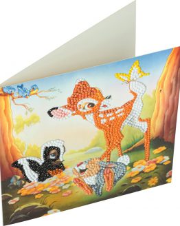 CCK-DNY804 3D Crystal Art Card Bambi 18 x 18 001