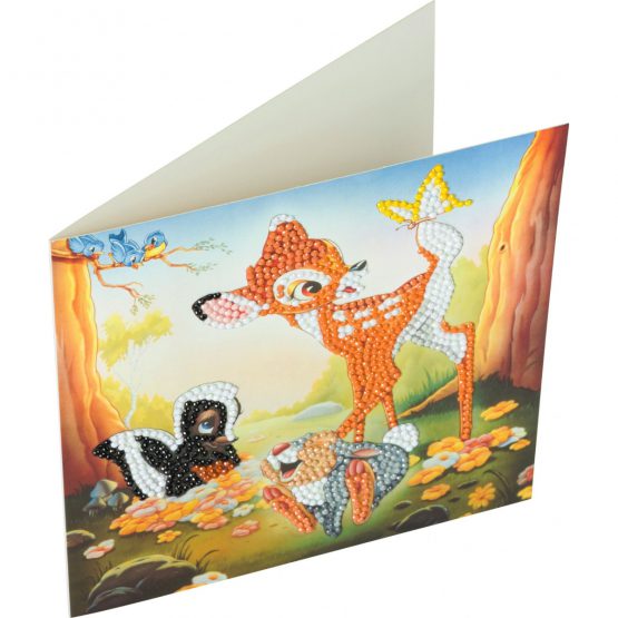 CCK-DNY804 3D Crystal Art Card Bambi 18 x 18 001