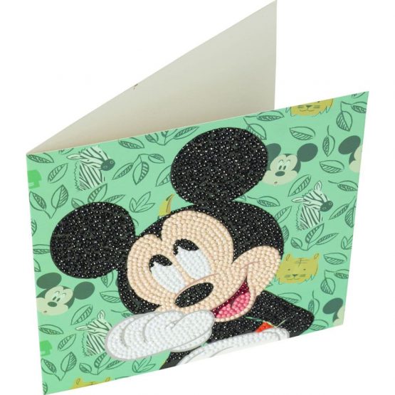 CCK-DNY805 3D Crystal Art Card Happy Mickey 18 x 18 001