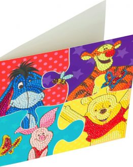 CCK-DNY806 3D Crystal Art Card Winnie the Pooh Puzzle 18 x 18 001