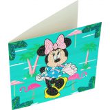 CCK-DNY807 3D Crystal Art Card Minnie on Holiday 18 x 18 001