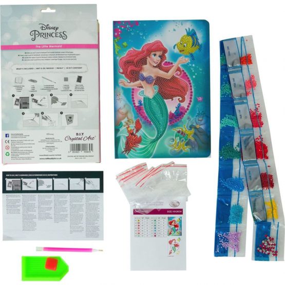 CANJ-DNY601 3D Crystal Art Notebook Little Mermaid 26 x 19 001