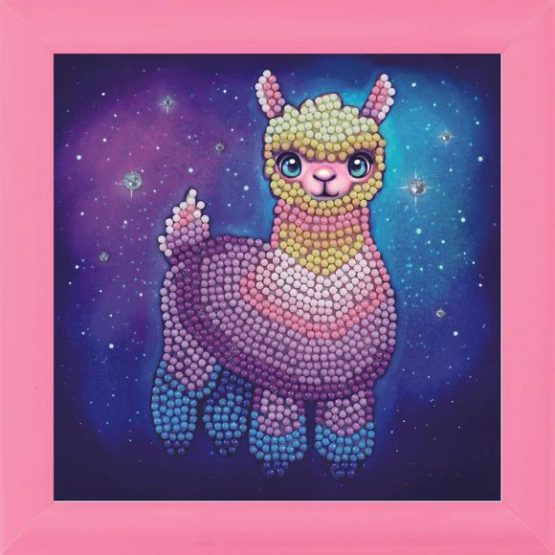 CAFBL-11 Rainbow Lama Crystal Art Frame 16 x 16 001