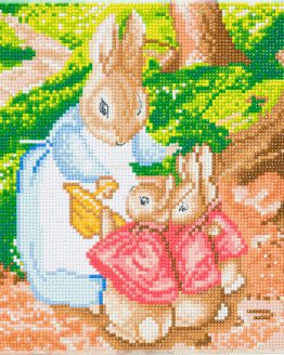 CAK-PRBT32M The Flopsy Bunnies Crystal Art 30 x 30 full 001