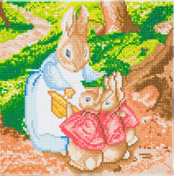 CAK-PRBT32M The Flopsy Bunnies Crystal Art 30 x 30 full 001