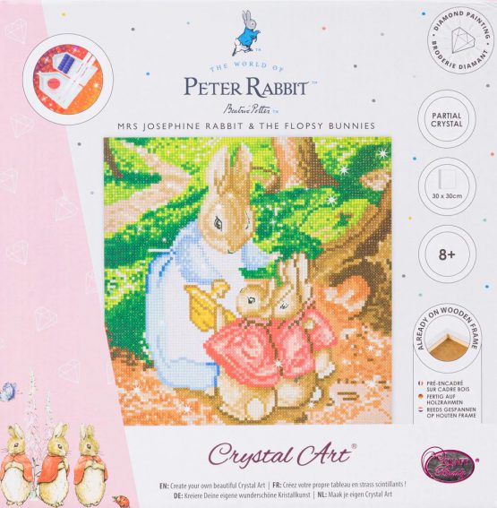 CAK-PRBT32M The Flopsy Bunnies Crystal Art 30 x 30 full 001