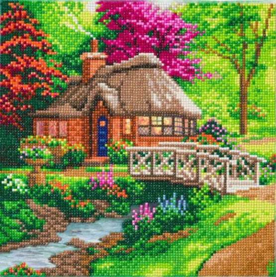 CAK-TK2M Friendship Cottage Crystal Art 30 x 30 full 003 - kopie