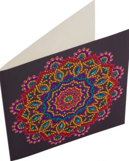 CCK-A75 Purple Mandala Partial Crystal Art Card 001