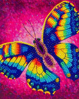 CCK-A79 Change Butterfly Partial Crystal Art Card 001