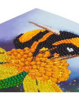 CCK-A81 Bumblebee Bij Partial Crystal Art Card 002