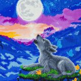 CAK-A123L Howling Wolf Cub Crystal Art 40 x 50 full 001