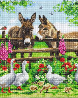 CAK-A124L Farmyard Family Crystal Art 50 x 40 full 001