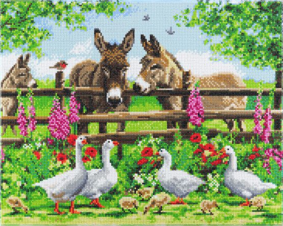 CAK-A124L Farmyard Family Crystal Art 50 x 40 full 001